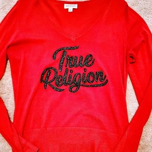 True Religion Red Sweater